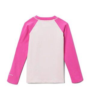 NWT Columbia Youth Sandy Shores Long Sleeve Sunguard Shirt- Satin Pink